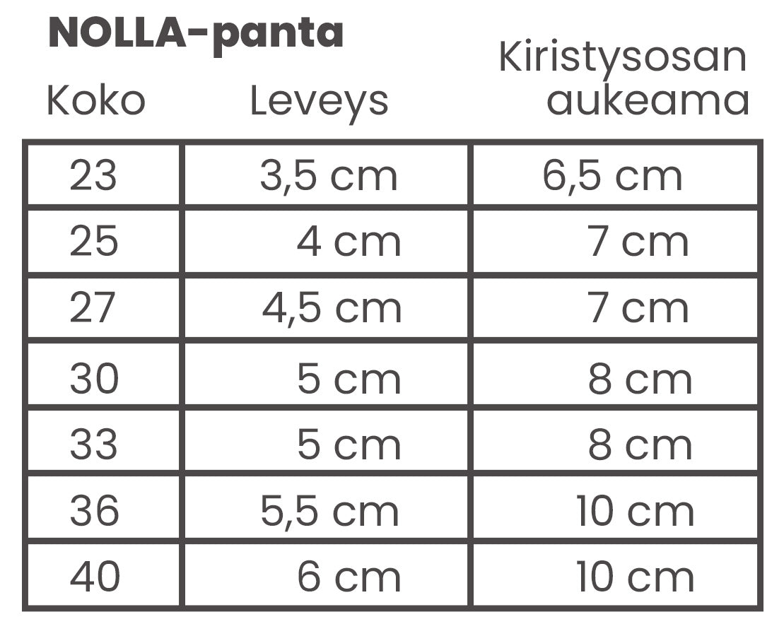 Silko NOLLA puolikiristävä panta musta